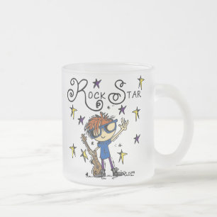 Tasse Givré Vedette du rock rousse de garçon