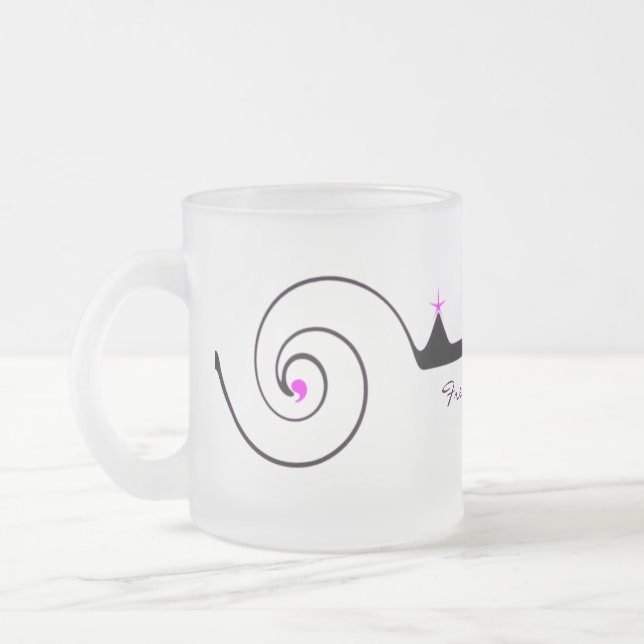 Tasse Givré Verre l'épousant élégant (Gauche)