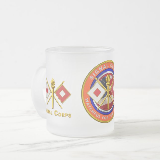 Tasse Givré Vétérinaire du Corps des transmissions (Devant gauche)