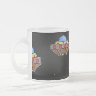 Tasse Givré Voler dans l'espace noir