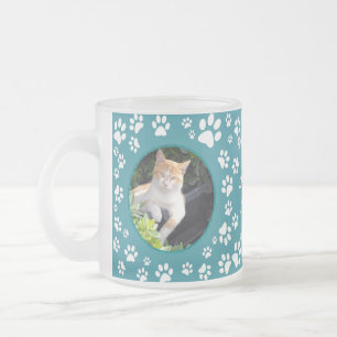 Tasse Givré Vos photos Cat Memorial Empreintes de pattes Turqu