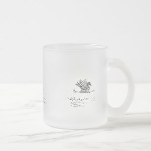 Tasse Givré Weimaraner chassant un oiseau
