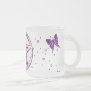 Tasse Givré Wiccan Amethyst Bijoux Papillon Art