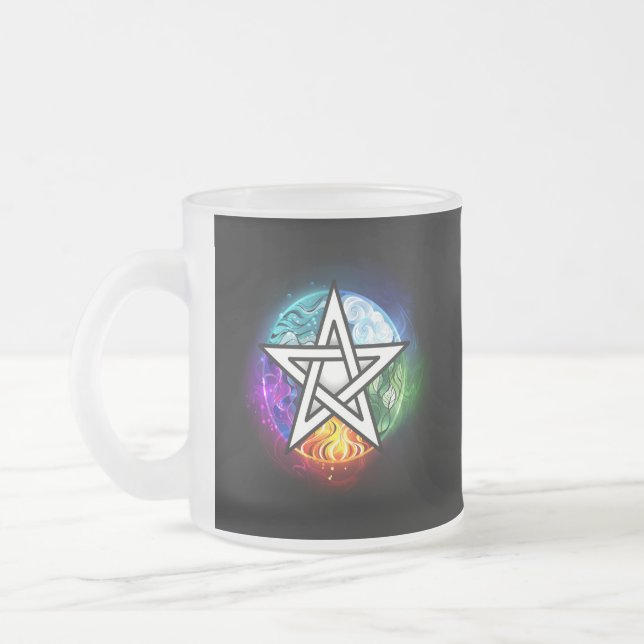 Tasse Givré Wiccan pentagram (Gauche)