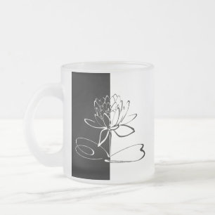 Tasse Givré Yin Yang Black Lotus Blossom