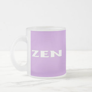 Tasse Givré Zen blanc lilas givré muqueuse
