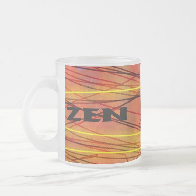 Tasse Givré Zen fil noir givré muqueuse (Gauche)