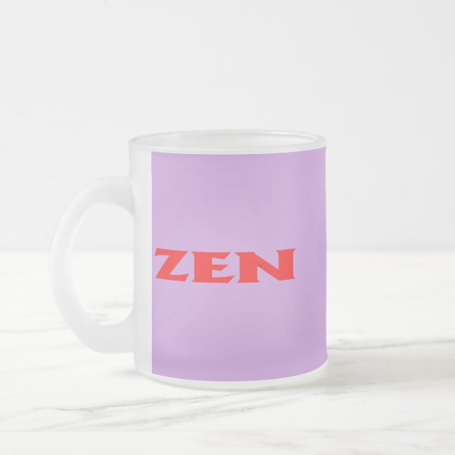Tasse Givré Zen rouge lilas givré muqueuse (Gauche)