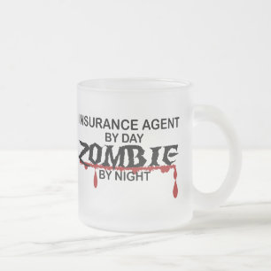 Tasse Givré Zombi d'agent d'assurance