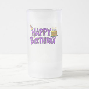 Tasse givrée d'anniversaire