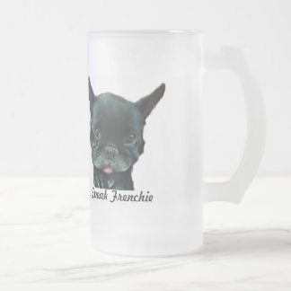 Tasse givrée de bouledogue français