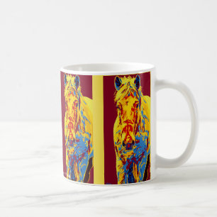 Tasse givrée de cheval