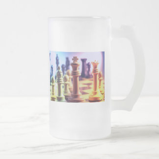 Tasse givrée de jeu d'échecs