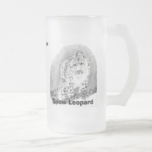 Tasse givrée de léopard de neige