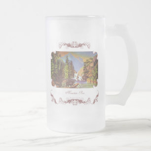Tasse givrée de région sauvage de montagne