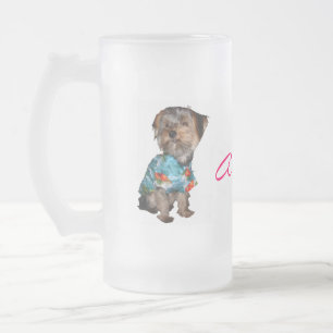 Tasse givrée hawaïenne de Yorkie