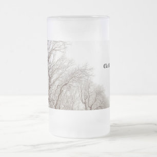 Tasse givrée par arbre de neige