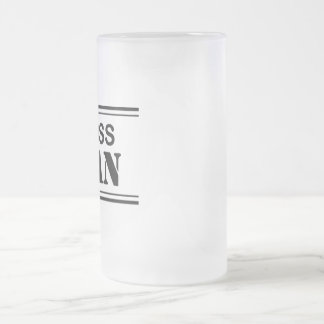 Tasse givrée par homme de patron