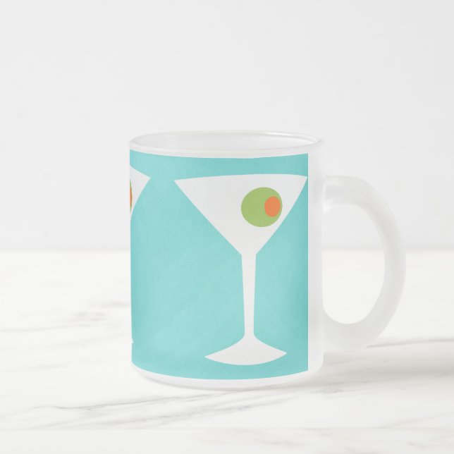 Tasse givrée par Martini classique de film (Droit)