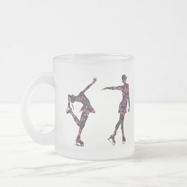 Tasse givrée par motif de patineur artistique (Gauche)