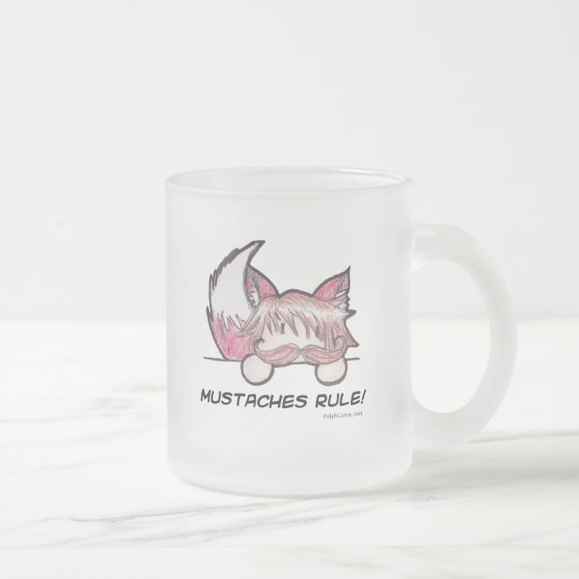 Tasse givrée par règle de moustaches (Droit)