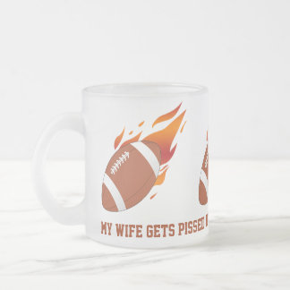 Tasse givrée par satire du football