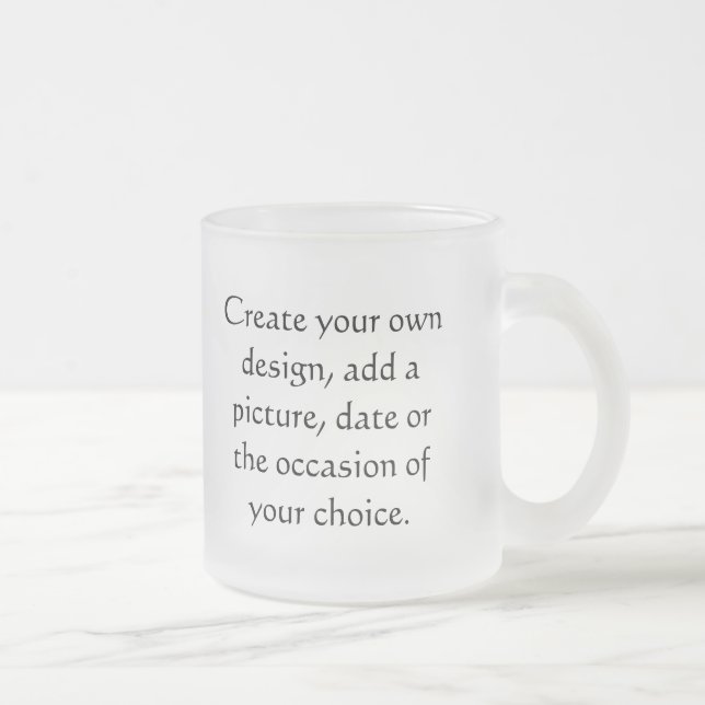 Tasse givrée personnalisée (Droit)