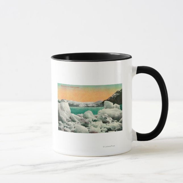Tasse Glacier Muir et Icebergs en Alaska #1State (Droite)