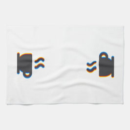 Tasse Glitch Geschirrtuch