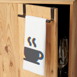 Tasse Glitch Geschirrtuch