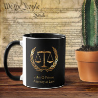 Gold Attorney Scales de justice personnalisée