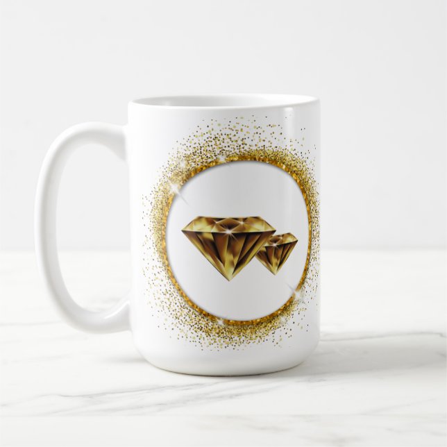 Tasse Gold Diamonds (Links)