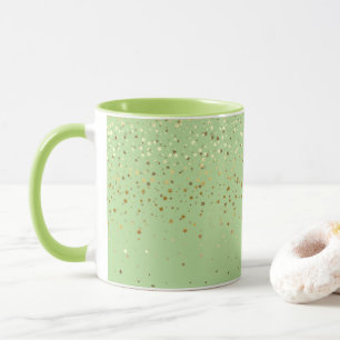 Tasse Golden Petite Stars Café Mug-Apple Green