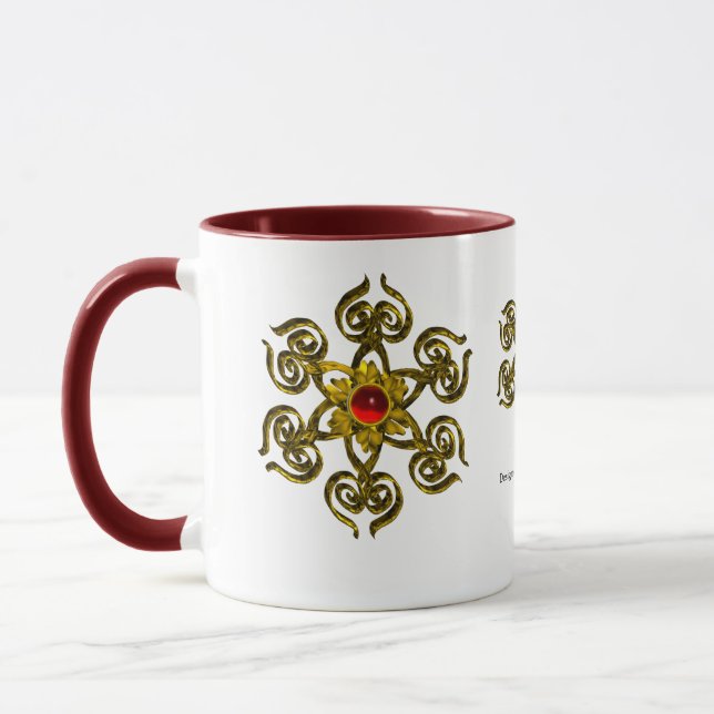 TASSE GOLDEN ROSE RUBY (Gauche)