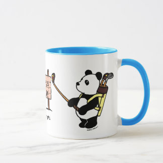 Tasse Golfeur personnalisé de panda de Kawaii