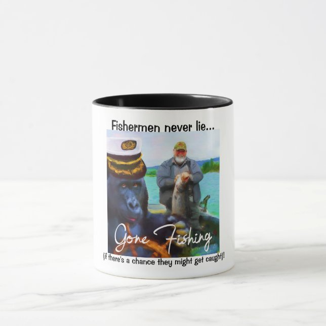 Tasse "Gone Fishing" (Zentrum)