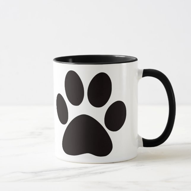 Tasse Grand café Empreinte de patte (Droite)
