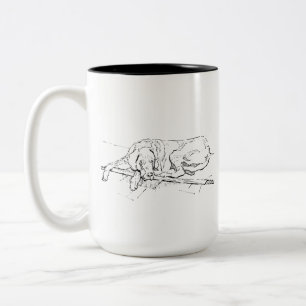Tasse Grand Danois – Mug Café Chien Minimaliste