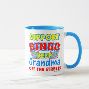Tasse Grand-maman de bingo-test de soutien