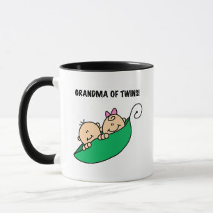 Tasse Grand-mère de Twins Peas dans un Pod Tshirts et ca