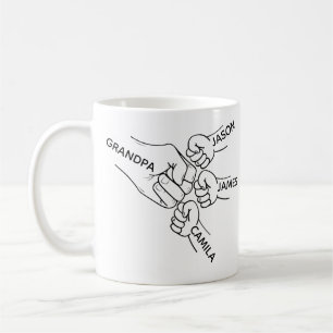 Tasse Grand-père Fist Bump, Tasse Grand-père avec 