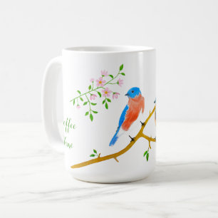 Tasse grande classique Merisiers bleus