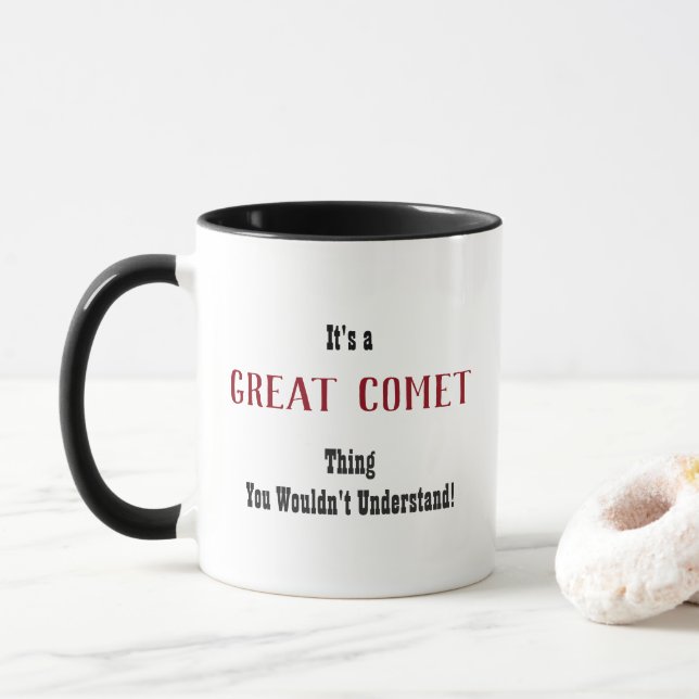 Tasse Grande Musique de comète (Avec donut)