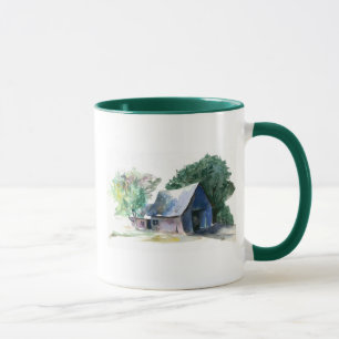 Tasse - Grange à l'aquarelle