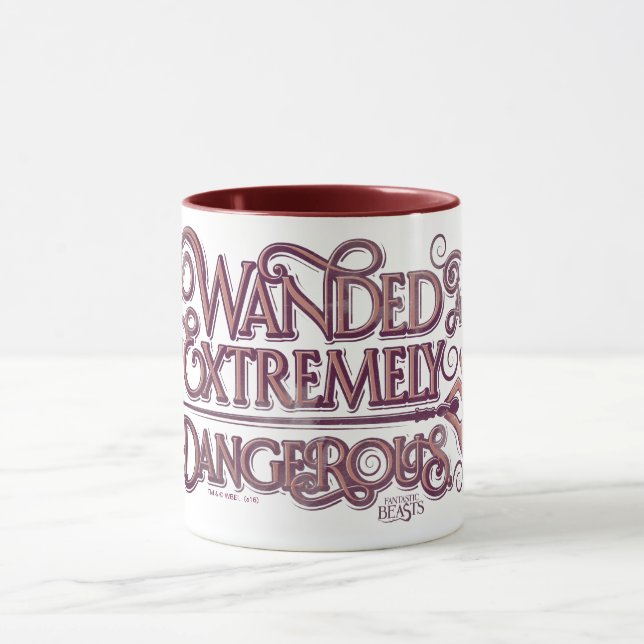 Tasse Graphique Débordé Et Extrêmement Dangereux - Rose (Centre)