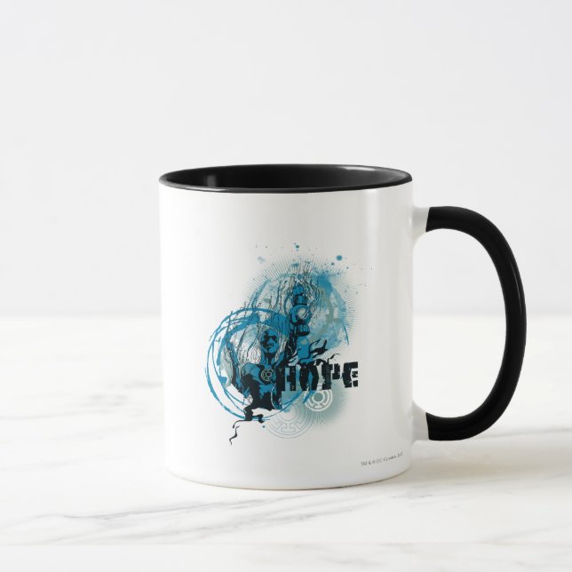 Tasse Graphique en lanterne bleue 3 (Droite)