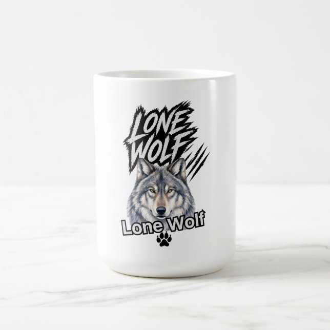 Tasse Graphique Loup Solitaire (Centre)