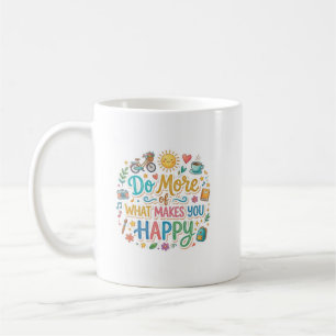 Tasse graphique mignonne avec des vibrations posit