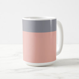 Tasse Grau und Korallen