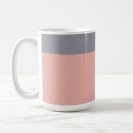 Tasse Grau und Korallen